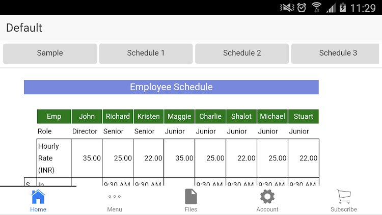 Employee Schedule Pro - 0.0.1 - (Android)