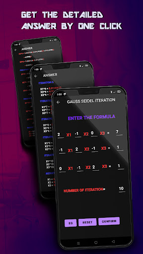 Gauss Seidel Iteration Calcula Screen 3