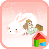 Travel with rabbit Dodol Theme icon