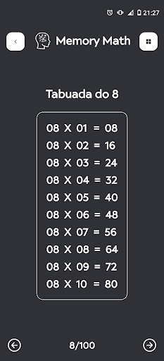 Memory Math Screen 3