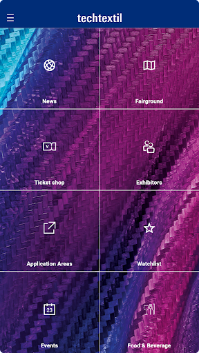 Android application Techtextil Navigator screenshort