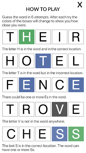 Word guess: 5-letter word game 1.0.4 screenshots 2