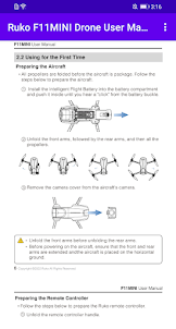 Ruko F11MINI Drone User Manual