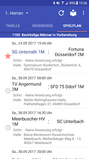 SG Unterrath Handball Screen 2