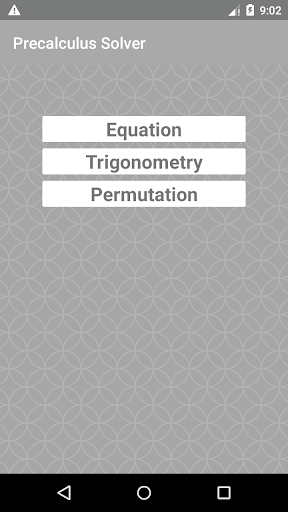 Precalculus Solver Screen 2