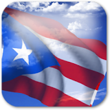 3D Puerto Rico Flag icon