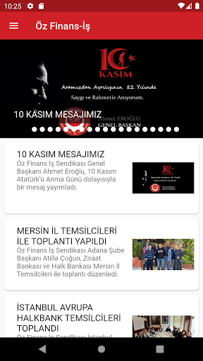 Android application Öz Finans-İş screenshort