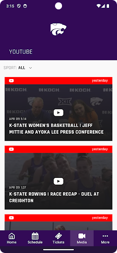 K-State Athletics Screen 2