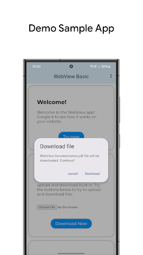 WebView Basic Template Screen 2