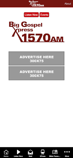 Android application WBGX 1570 screenshort