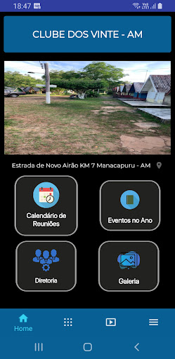 Android application Clube dos 20 screenshort