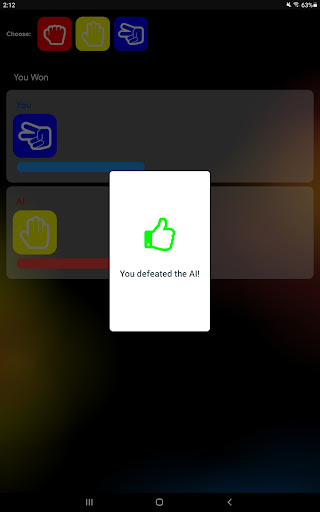 FA Rock Paper Scissors Screen 2