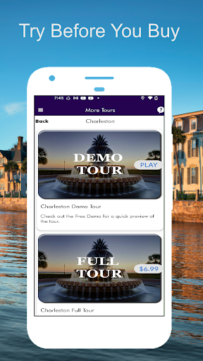 Screenshot of Charleston GPS Audio Guide