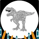 Cover Image of Download Dinosaur Mandala Coloring Book  APK