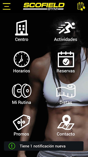 Android application SCOFIELD GYM screenshort