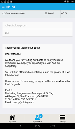 BipTag Screen 3