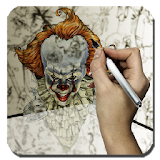 How To Draw Pennywise, It Clown Step By Step icon