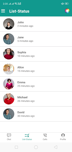 Chat app Screen 2