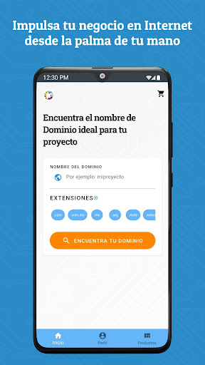 Android application NEUBOX: Web Hosting y Dominio screenshort