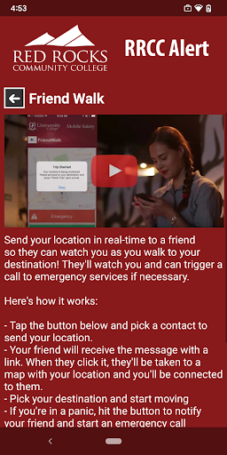 RRCC Alert Screen 3