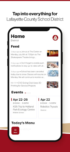 Android application Lafayette County Schools MS screenshort