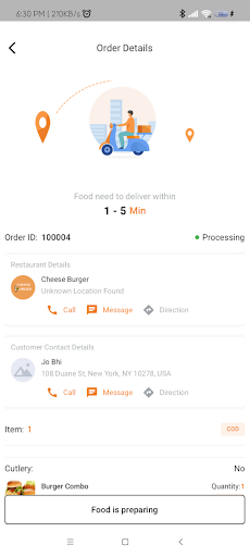 Fancy Food Driver Screen 3
