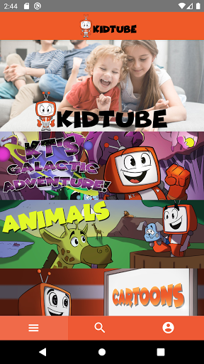 Android application KidTube screenshort