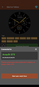 Captura de Pantalla 6 Amazfit GTR 3/4 Watch Face android