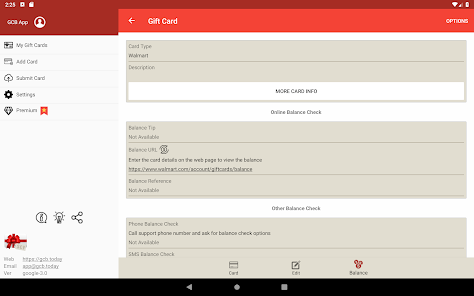 giftcard balance