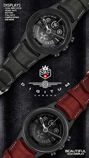 SWF Digitum Chrono Watch Face Screen 2