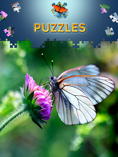 Android application Butterfly Jigsaw Puzzles free screenshort