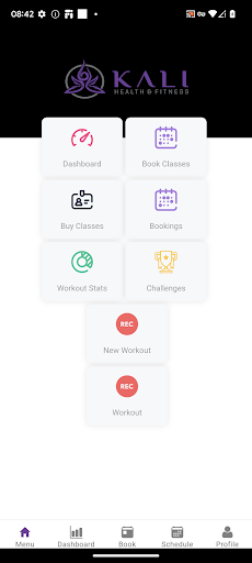 Android application Kali Health and Fitness screenshort