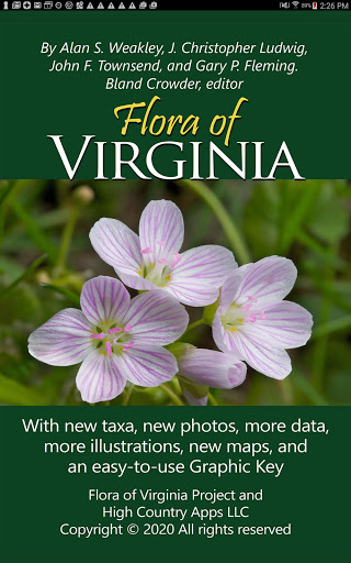 Screenshot of Flora of Virginia