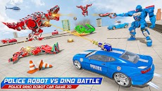 Police Dino Robot Car Game 3dのおすすめ画像2
