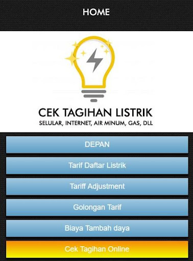 Android application Check Electricity Bill screenshort