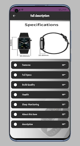 Android application KUMI U3 SmartWatch Guide screenshort