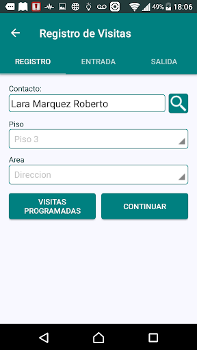 ReCoVi - Registro de Visitas Screen 3