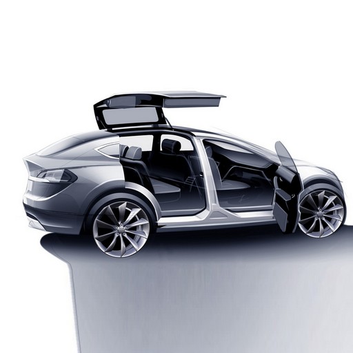 Tesla ModelX logo