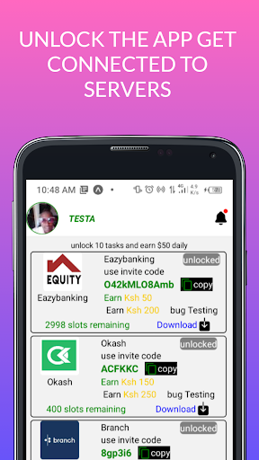 Testa Screen 2