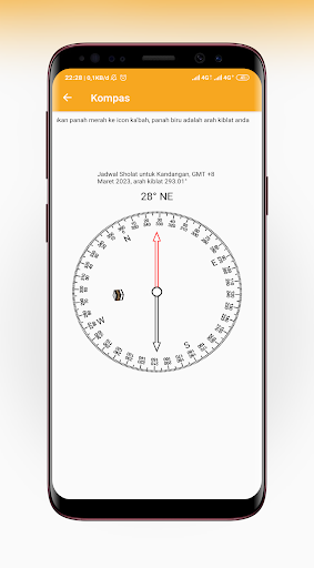 Android application Jadwal Salat screenshort
