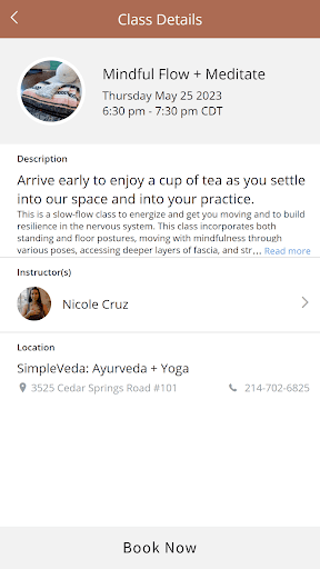SimpleVeda: Ayurveda + Yoga Screen 3