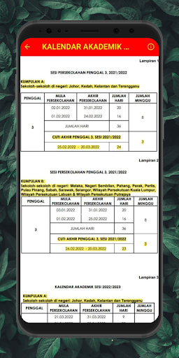 Malaysia Calendar Kuda 2022/23