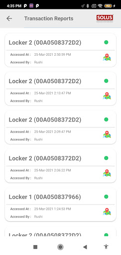 Solus Locker Access Screen 2