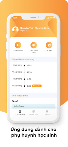 PNP Phụ huynh Screen 2