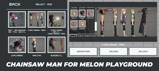 Mod Chainsaw Man For Melon