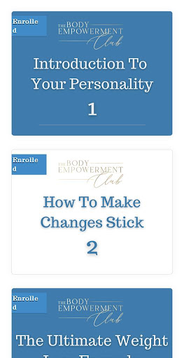 Body Empowerment Club Screen 3