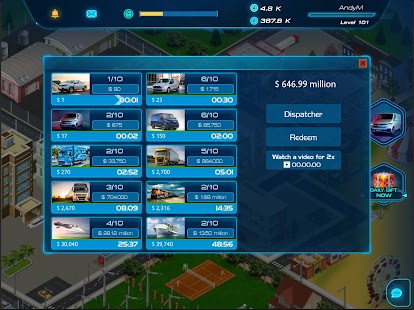 Virtual Truck Manager 2 Tycoon trucking company Screenshot