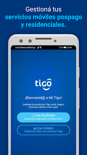 Android application Mi Tigo El Salvador screenshort