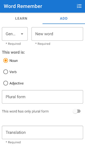 Learn German Words Screen 2