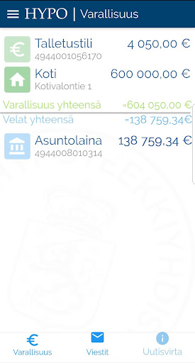 Hypon Mobiilipankki Screen 2